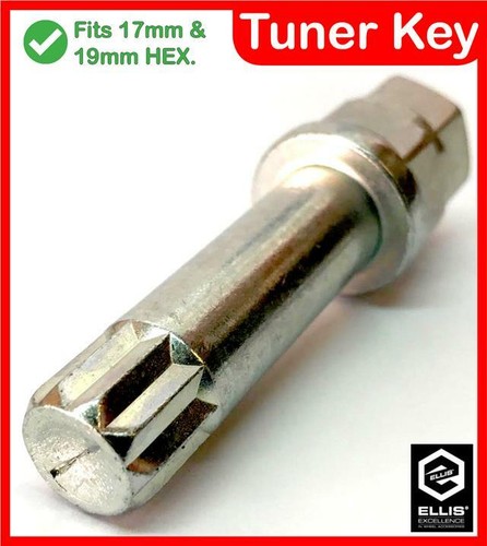 Tuner key alloy wheel - key, nut