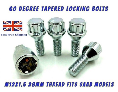 Wheel locking bolts fits saab - locking,